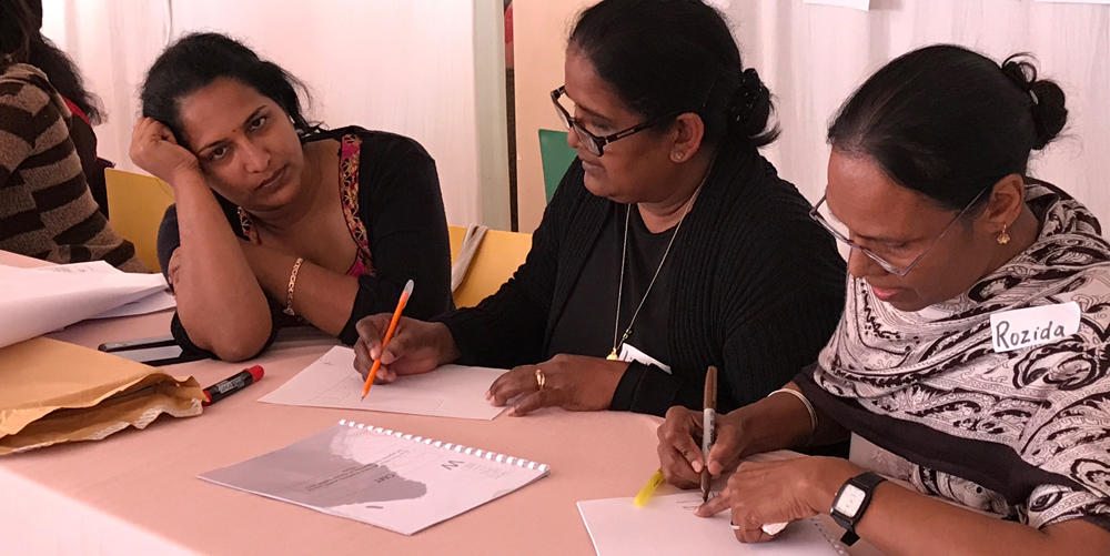 Women at training event, Mauritius